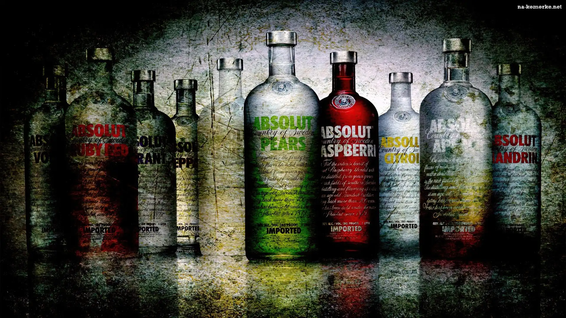 Wódka, Owocowe, Absolut, Smaki