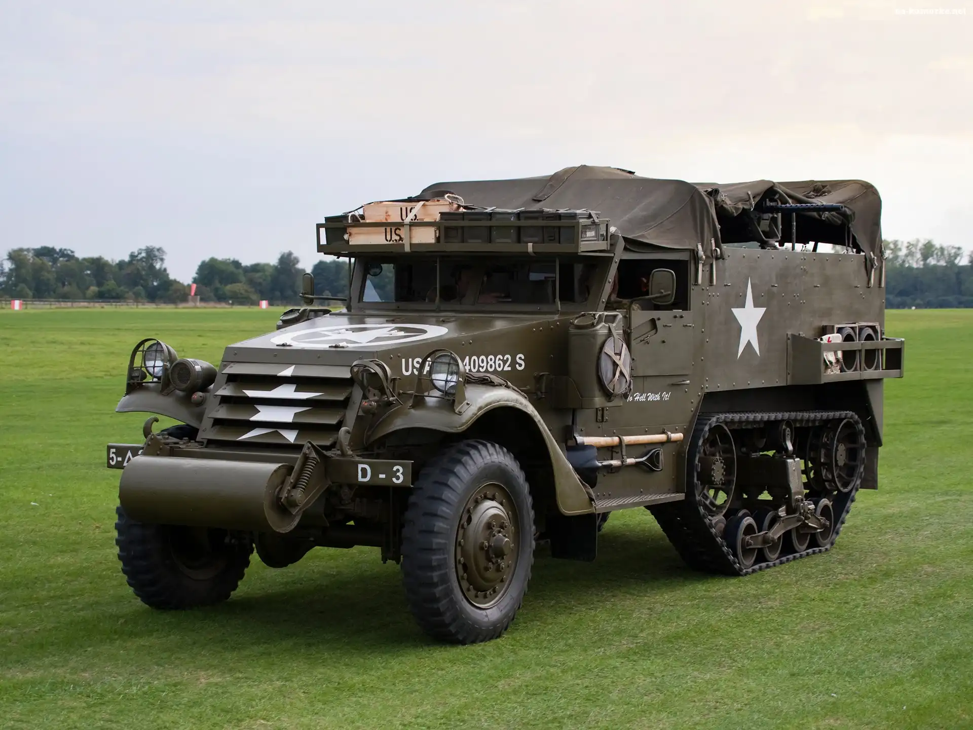 Wojskowy, Half Track, Samochód, Specjalny