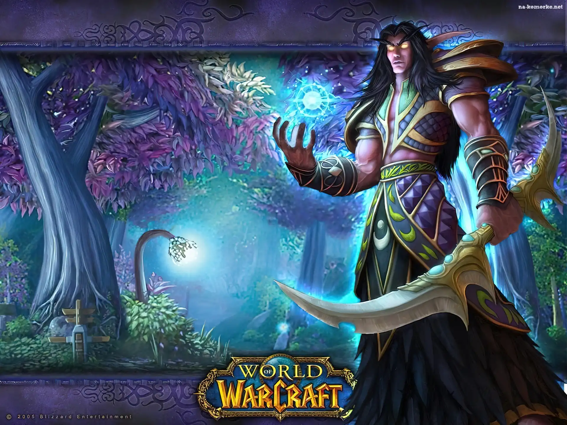 fantasy, World Of Warcraft, mężczyzna, elf, wojownik