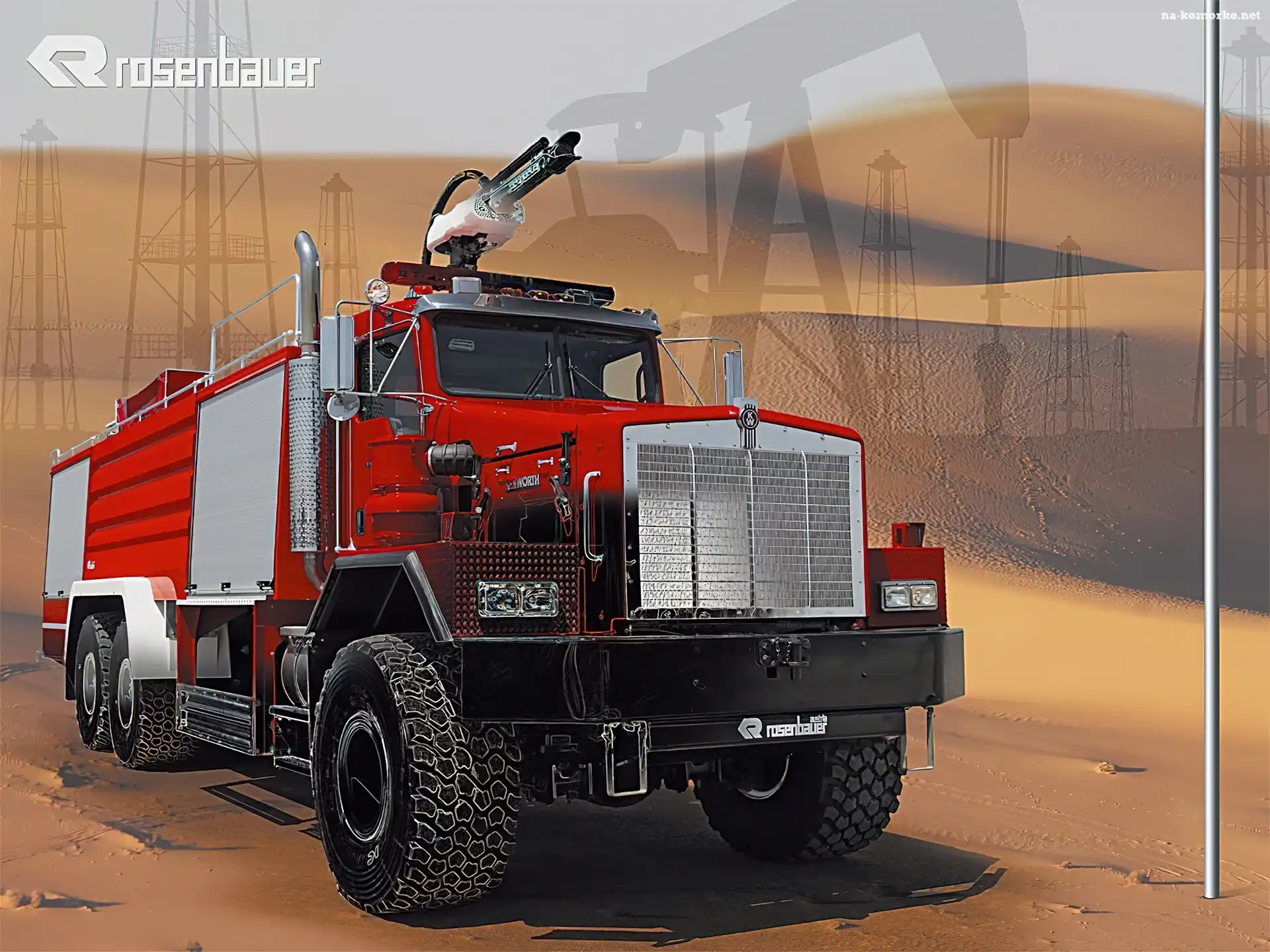 Wóz, Kenworth, Strażacki, Rosenbauer