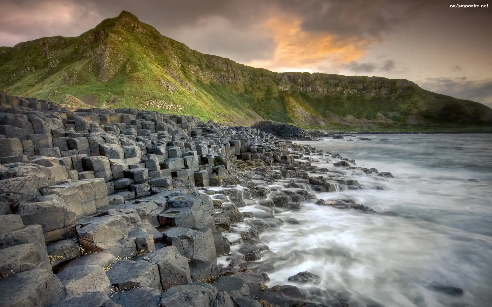 Wybrzeże, Irlandia, Wzgórza, Morze, Skaliste