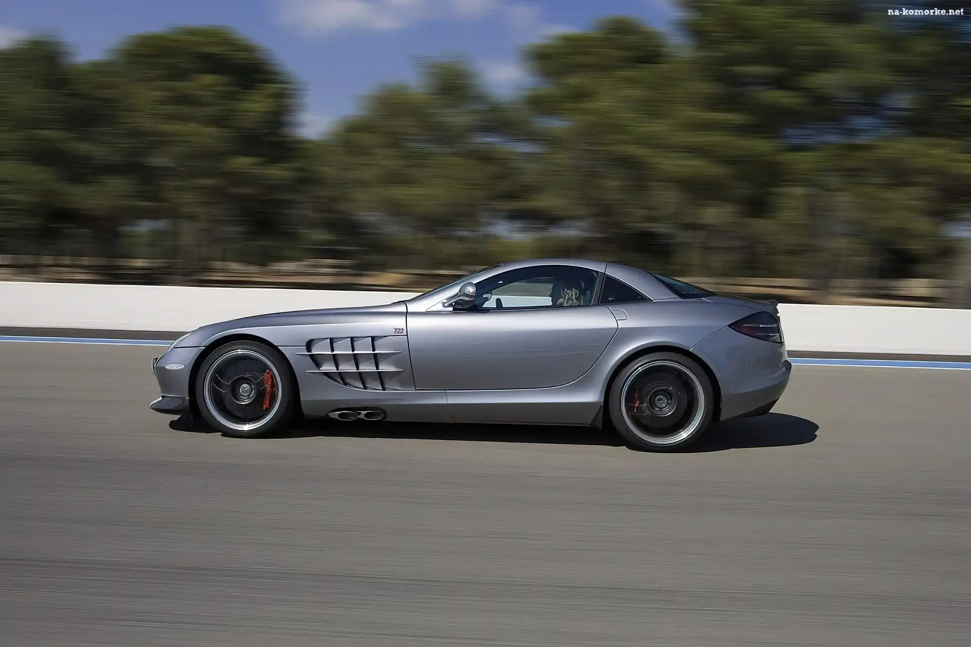 Wydechowy, Srebrny, Mercedes SLR, Boczny, Układ