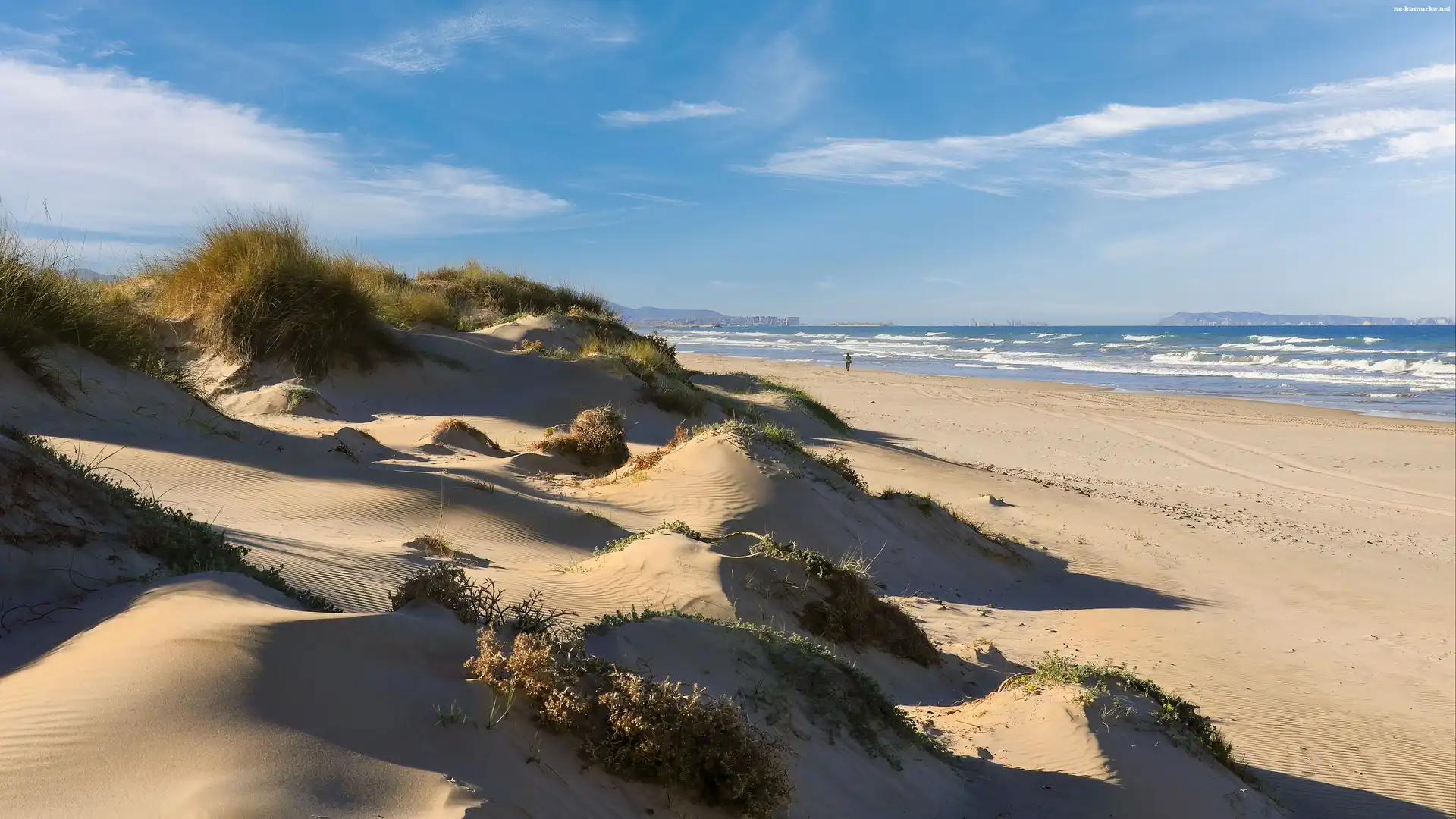 Wydmy, Wybrzeże, Hiszpania, Morze, Denia, Plaża, Costa Blanca