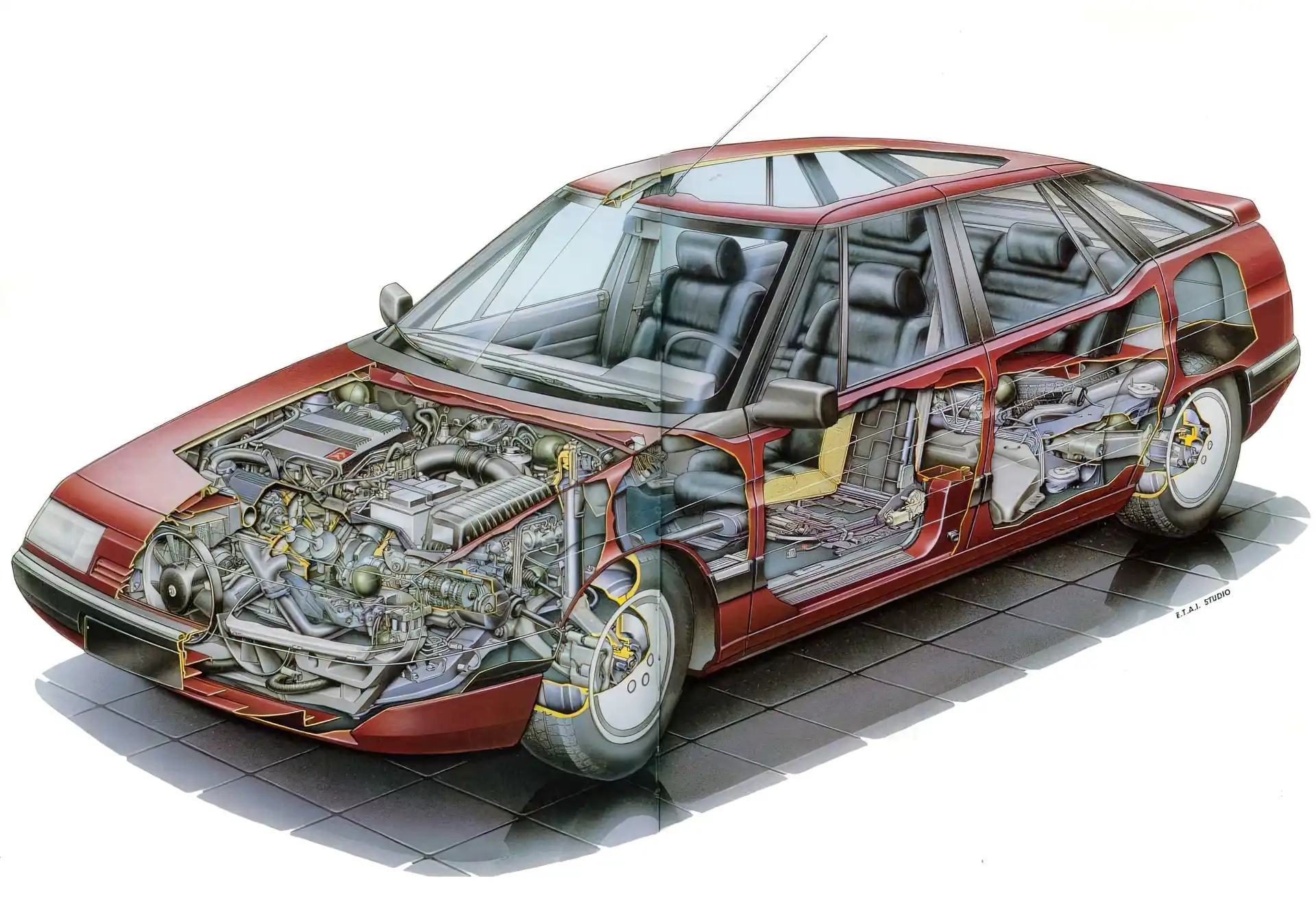 Citroen XM, Przekrój