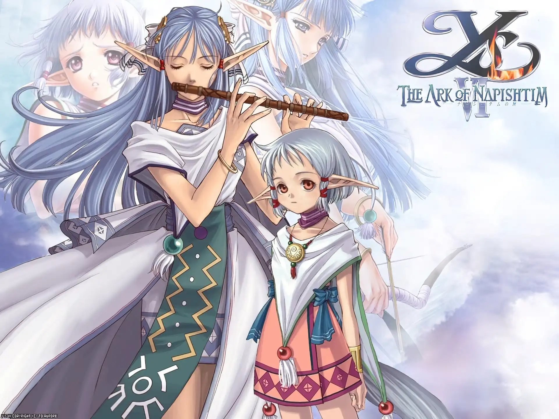 elf, postać, Ys Vi The Ark Of Napishtim, manga, kobieta, flet