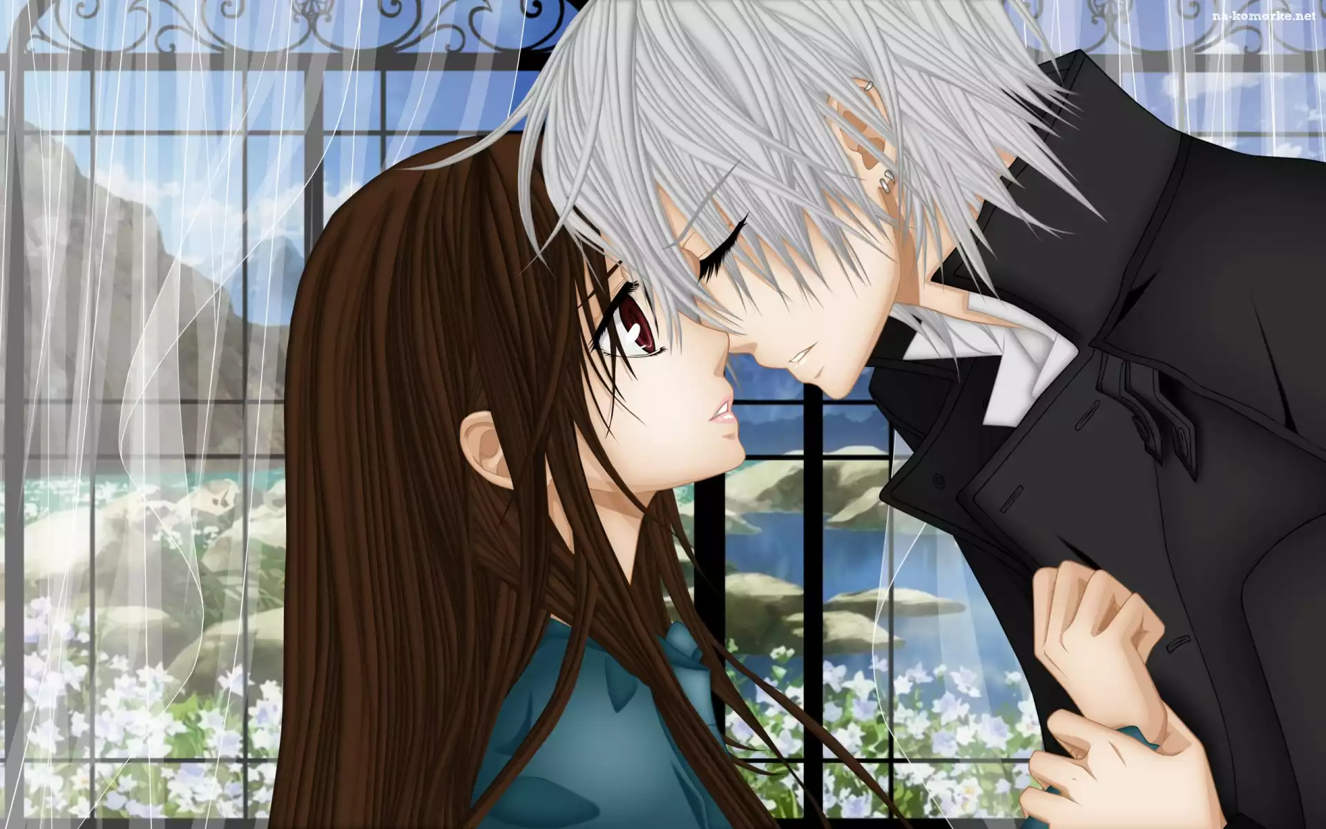 Miłosne, Yuuki, Vampire Knight, Okno, Zero Kiryuu, Zakochani