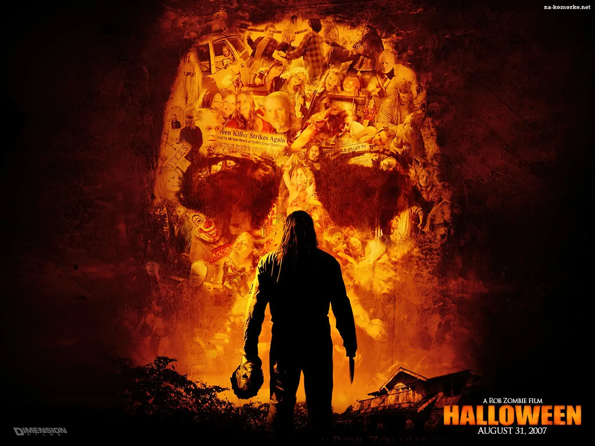 Halloween, zabójca, czaszka