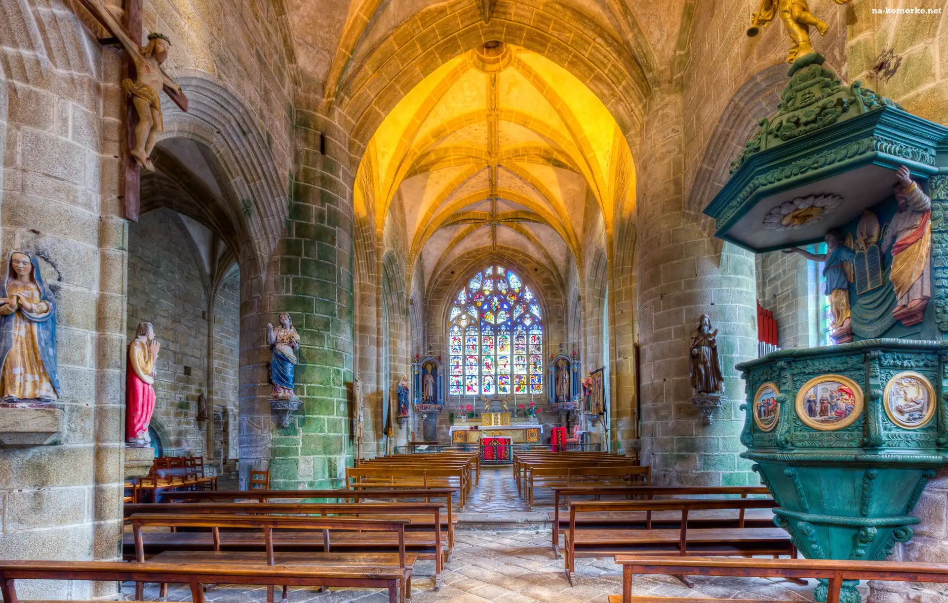Zabytkowy, HDR, Kościół, Francja