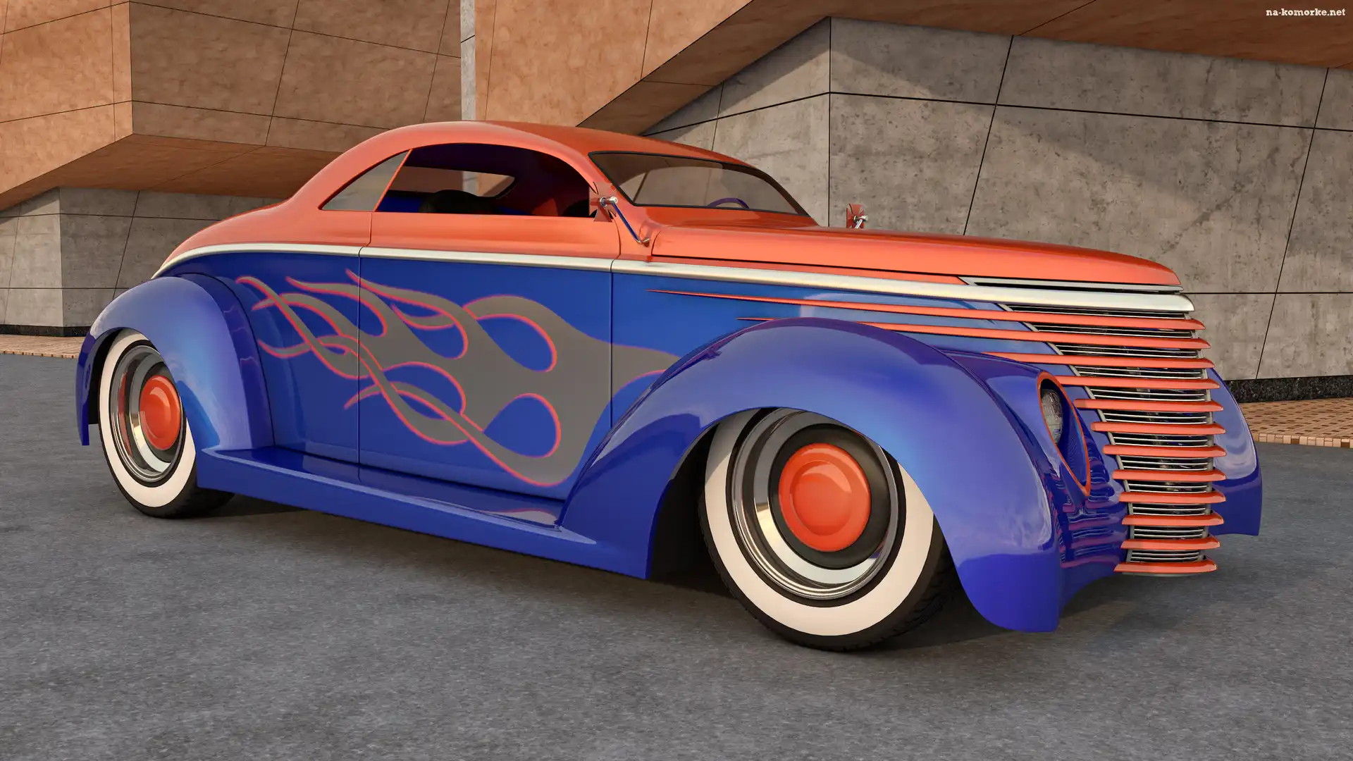 Zabytkowy, Bok, Ford Street Rod, 1937