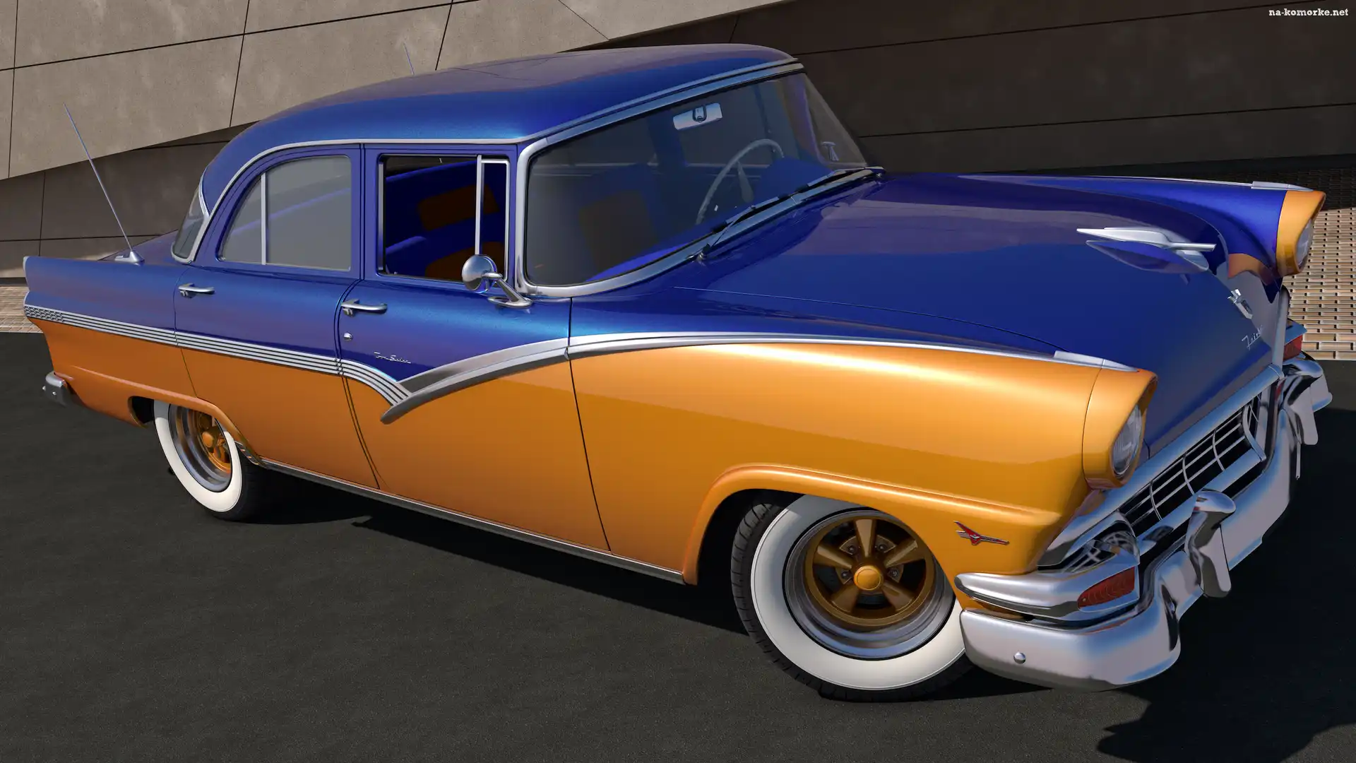 Zabytkowy, Ford Fairlane Town Sedan, 1956