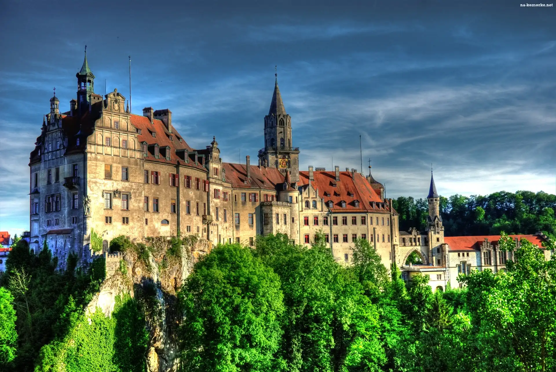 Zamek, HDR, Sigmaringen, Niemcy