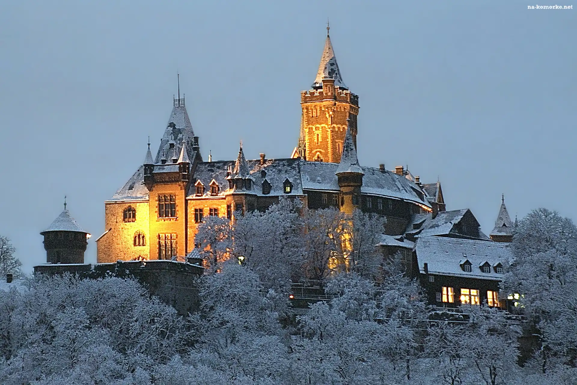 Niemcy, Zima, Zamek, Wernigerode