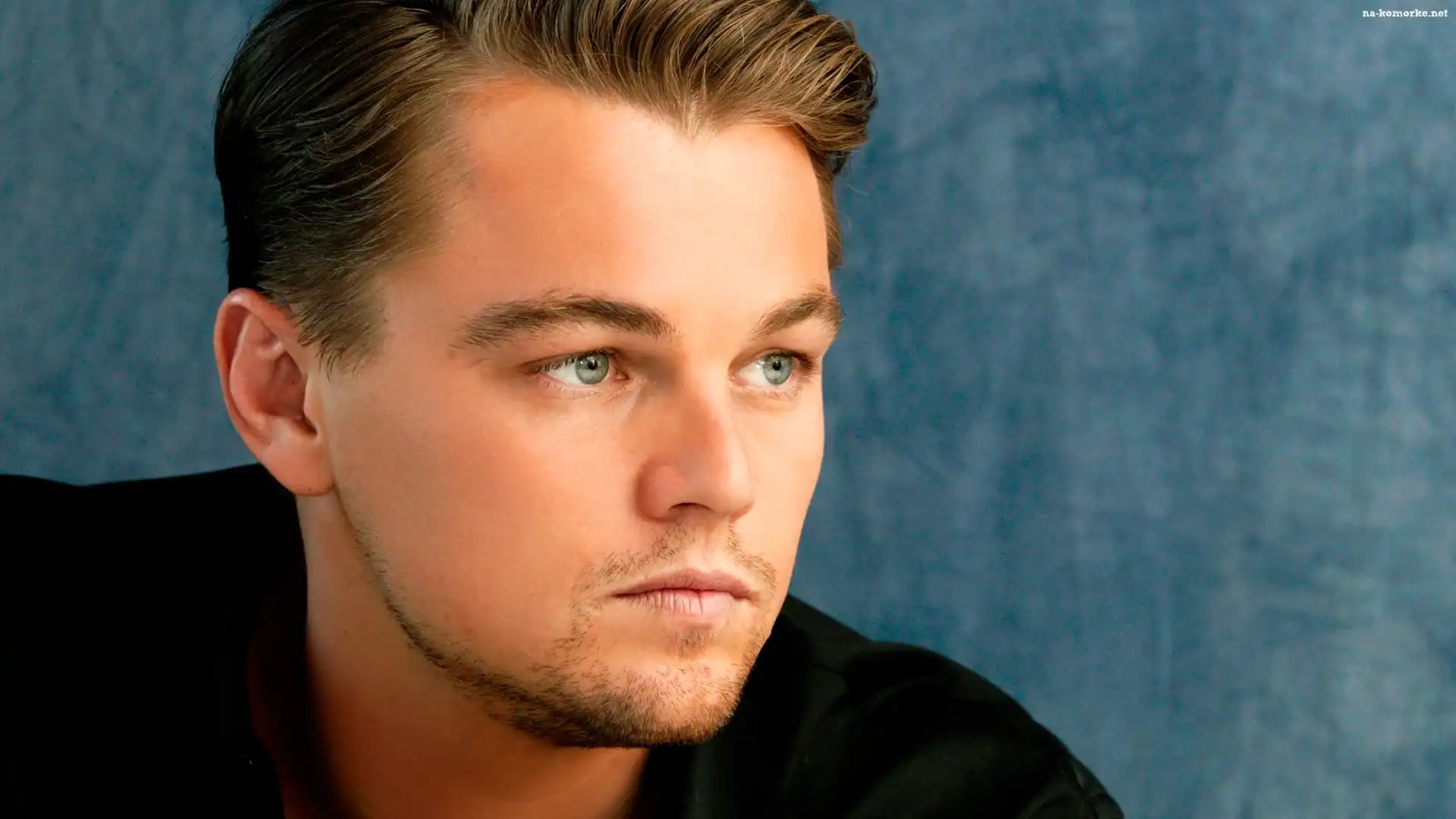 Zarost, Leonardo DiCaprio, Aktor, Czarna, Koszula