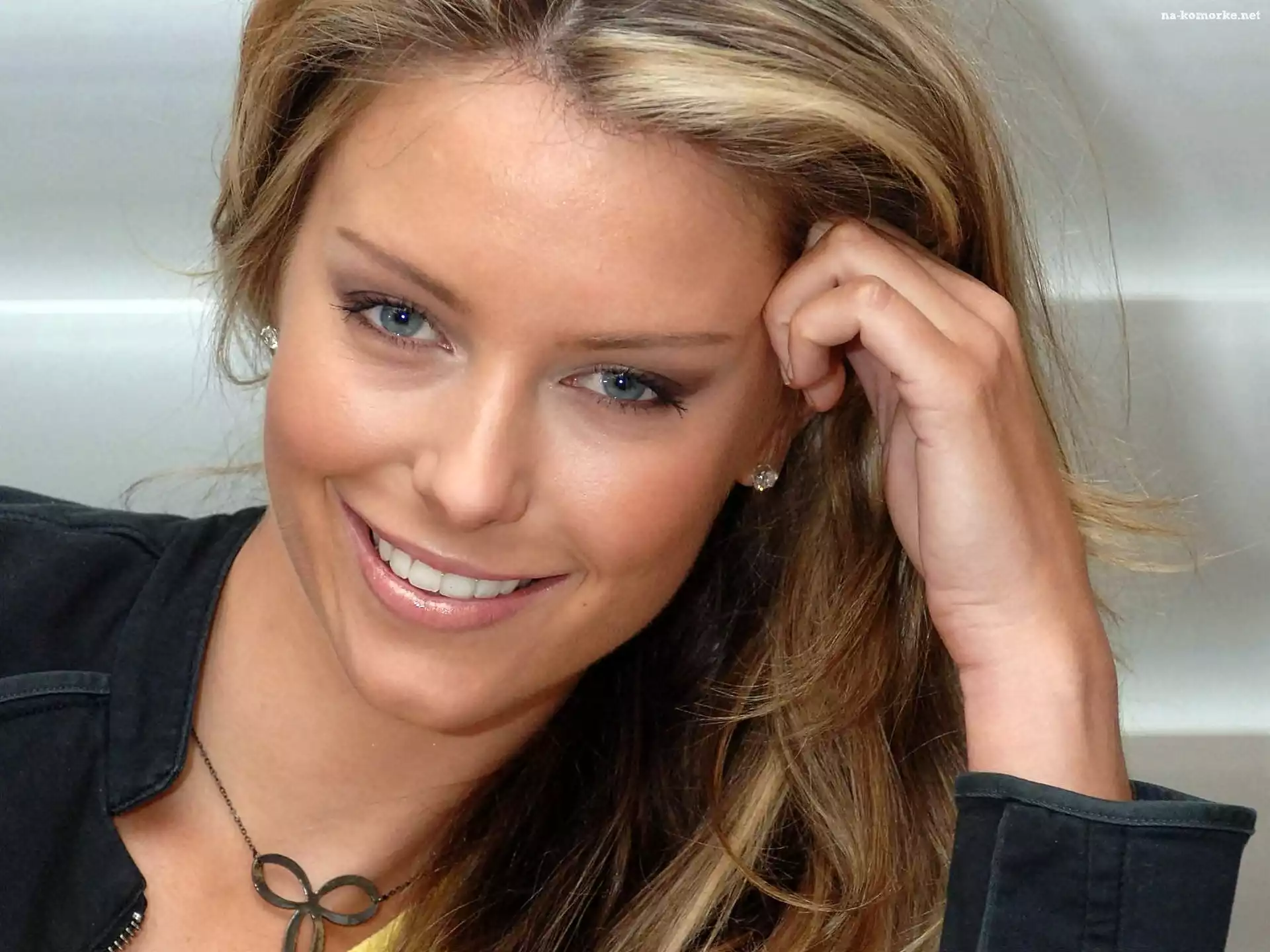 Zbliżenie, Jennifer, Hawkins, Modelka, Uśmiech