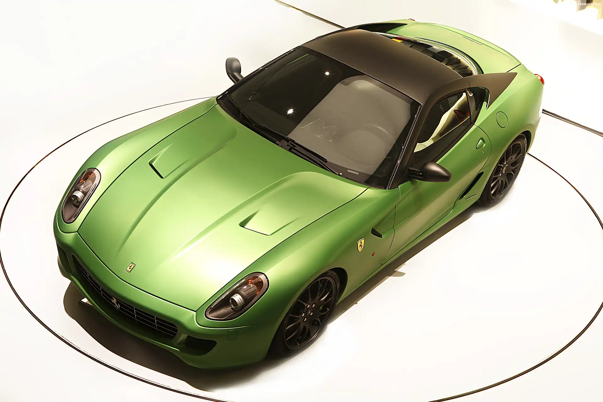Zielone, Koła, Ferrari 599, Czarne