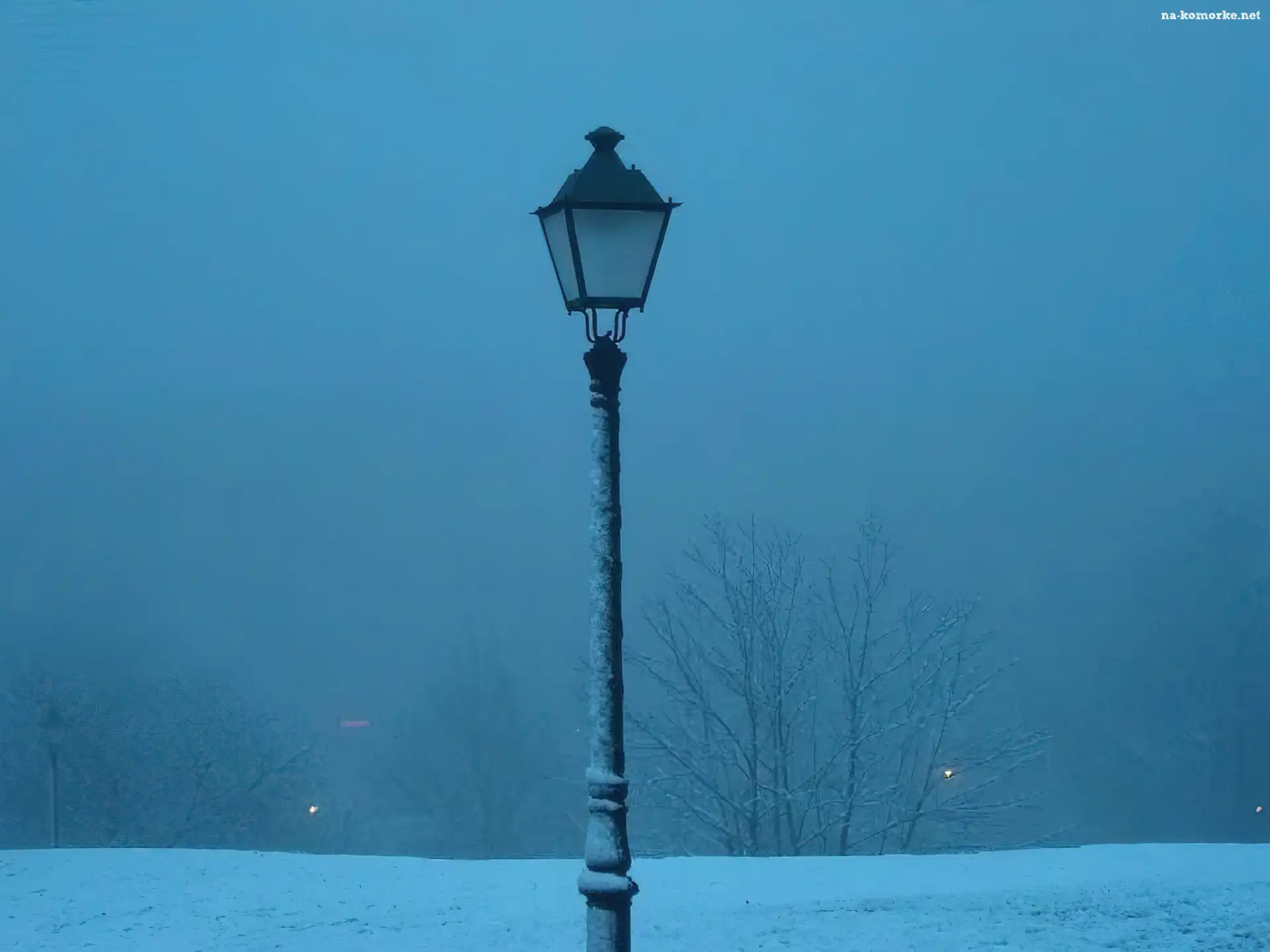 Zima, lampa