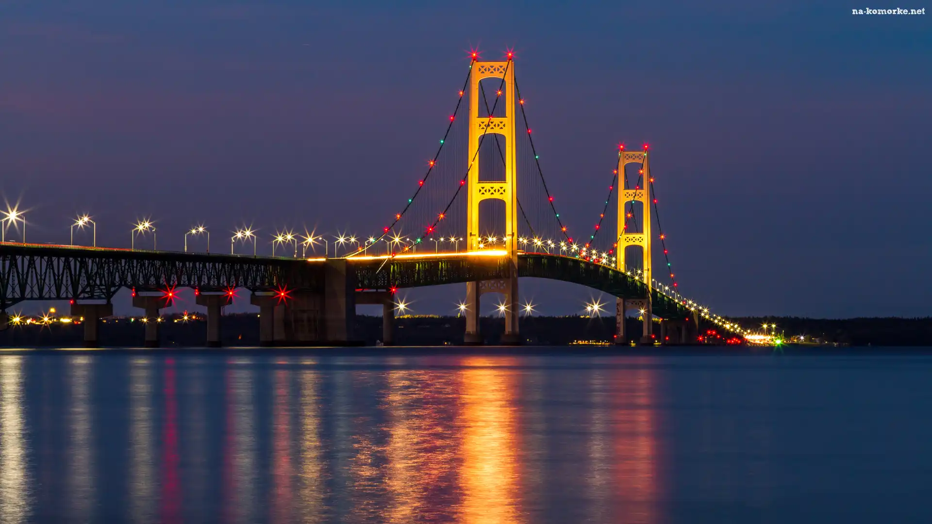 Stany Zjednoczone, Cieśnina Mackinac, Stan Michigan, Most Mackinac