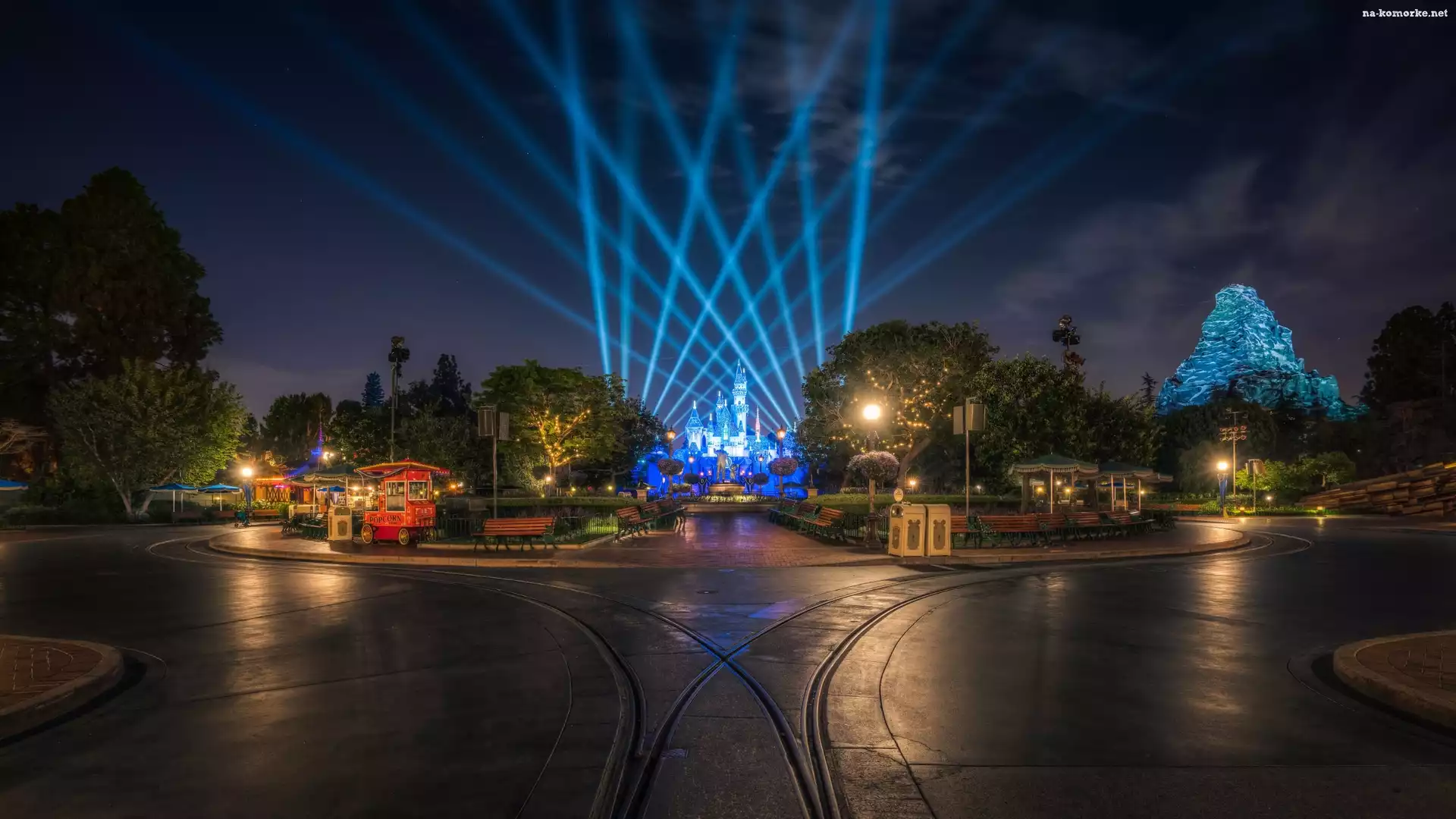Park, Zjednoczone, USA, Wesołe, Miasteczko, Disneyland, Stany